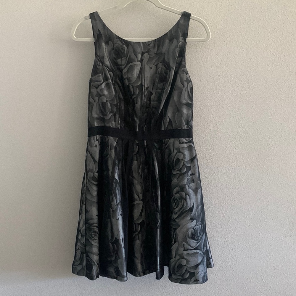 Jessica Simpson Black Rose Cocktail Dress